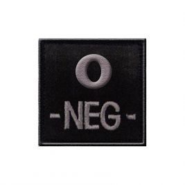 Insigne O- de groupe sanguin Noir - A10 Equipment