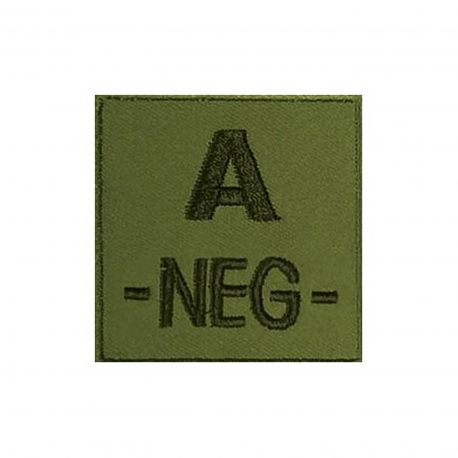 Insigne A- de groupe sanguin Kaki - TOE Pro Insigne A- de groupe sanguin Kaki - TOE Pro