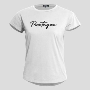 Whisper Ladies Tee "Calligraphy" White - Pentagon