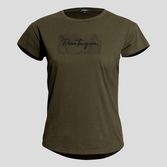 Whisper Ladies Tee "Contour" RAL7013 - Pentagon