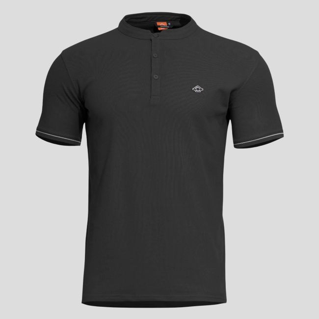 Levantes T-Shirt mit Einfassung - Schwarz - Pentagon