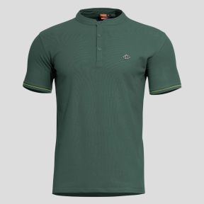 Levantes T-shirt met biezen - Groen Springbok - Pentagon