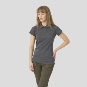 women’s utl® polo shirt - topcool lite - shadow grey - helikon