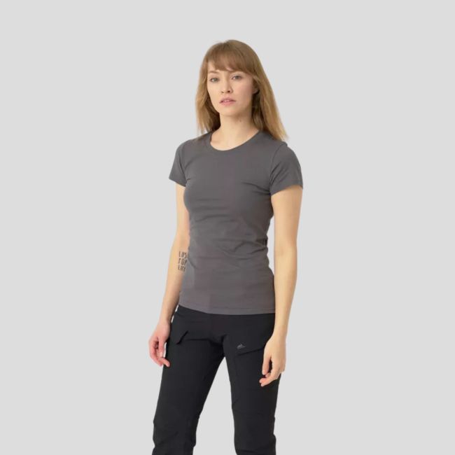 dames t-shirt - katoen - schaduwgrijs - helikon