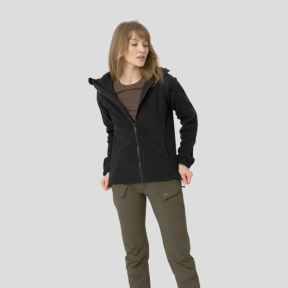 women's cumulus® jacket - heavy fleece - black - helikon