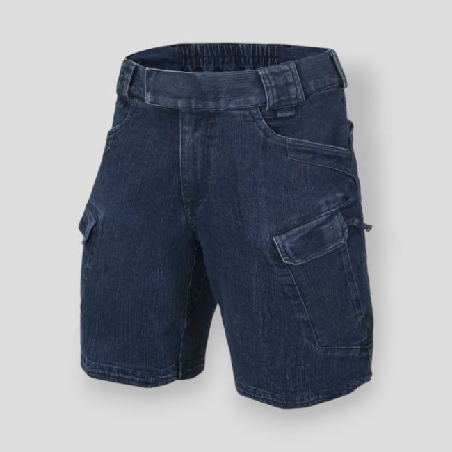 uts® (urban tactical shorts®) 8.5"® - denim stretch - marine blue - helikon