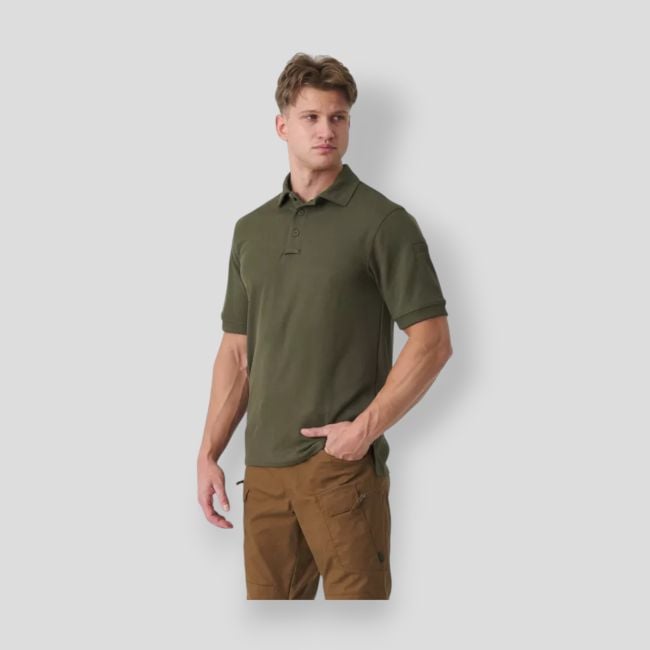 utl polo shirt - topcool - olive green - helikon