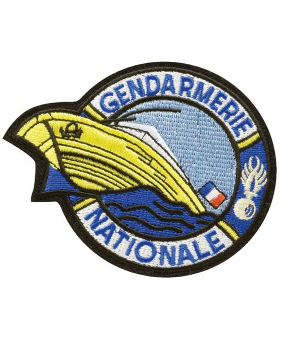 Écusson rond Gendarmerie Fluviale Brodé