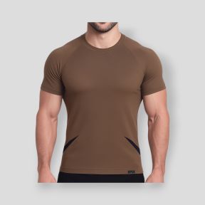 T-shirt de mangas curtas termorreguladora sem costuras Legend - Coyote - OPEX