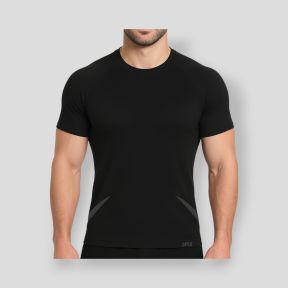 Camiseta de manga corta termorreguladora sin costuras Legend - Negro - OPEX
