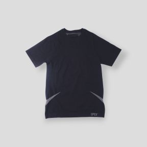 Kurzarm-T-Shirt thermoregulierend nahtlos Legend - Schwarz - OPEX