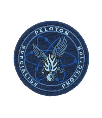 Écusson Peloton Spécialisé de Protection de la Gendarmerie Basse visi. Bleu