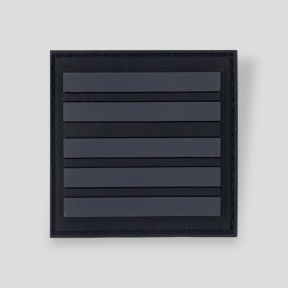 Galão de peito PVC com velcro GD-GM baixa visibilidade fundo preto - Coronel - Tenente-Coronel