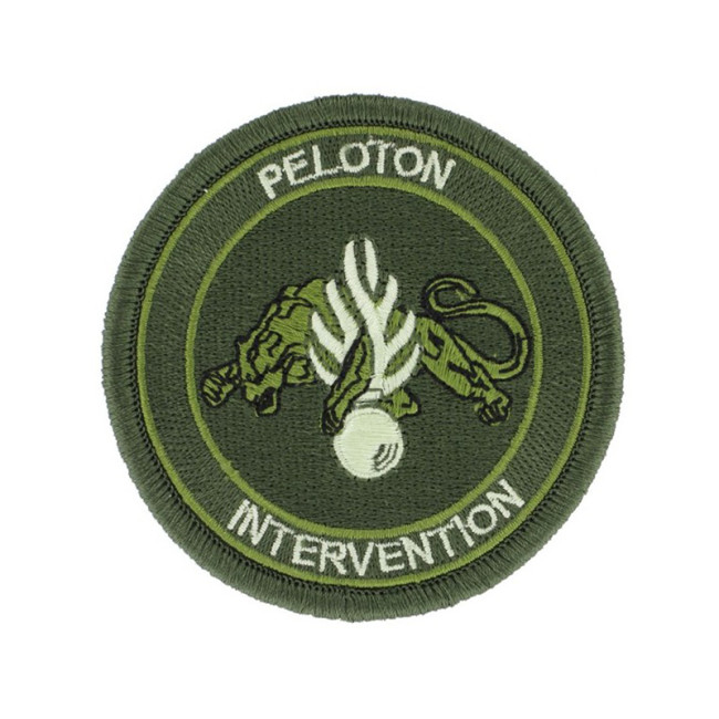 Écusson Peloton Intervention Gendarmerie Basse visi. Vert