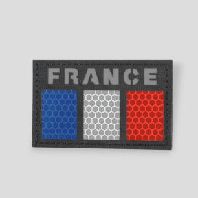 Patch refletor Lasercut França com bandeira