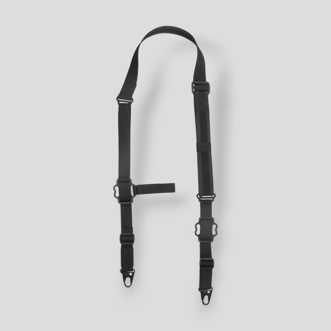 Cinghia tattica doppio uso (1 o 2 punti) in nylon 2BR23 - Nero - Vega Holster
