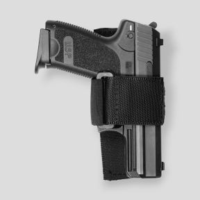 Fondina velcro regolabile in nylon 2VS09 - Nero - Vega Holster