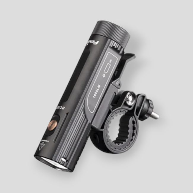 Luce per bicicletta ricaricabile BC26R (1.600 lumen) - Nero - Fenix