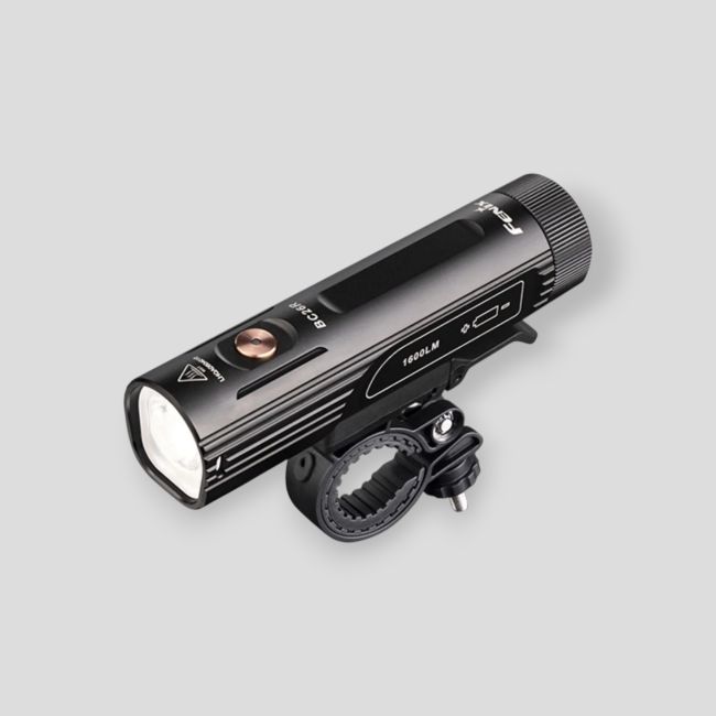 Luz de bicicleta recargable BC26R (1.600 lúmenes) - Negro - Fenix