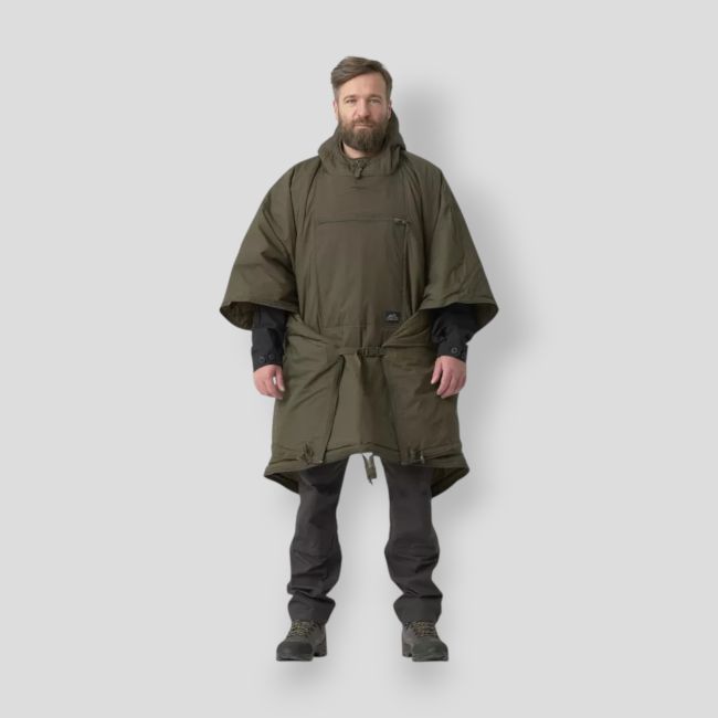 swagman roll poncho - taiga green - helikon