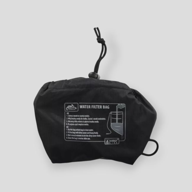 survival water filter bag - white / black a - helikon