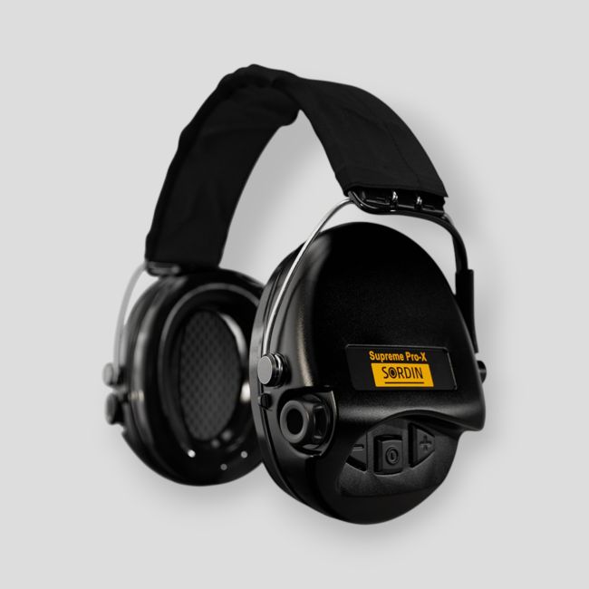 Gehörschutz-Headset mit schwarzem Stoffkopfband Supreme Pro-X (SNR: 25dB) - Schwarz - MSA Sordin