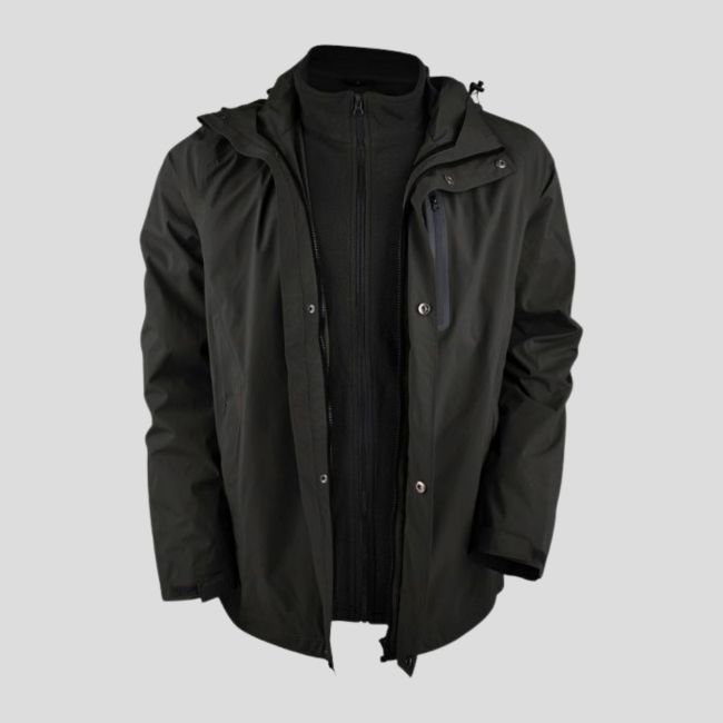 Wasserdichte Jacke Quiberon - Schwarz - Ares