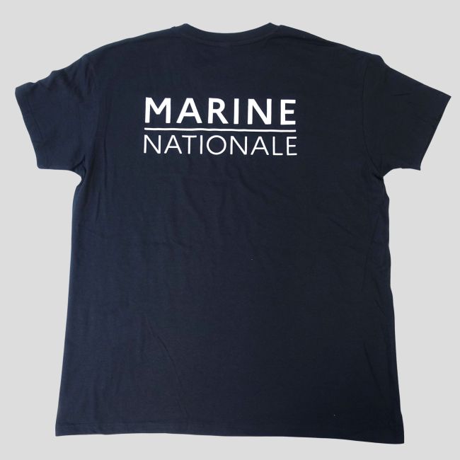 Camiseta serigrafía Marina Nacional (delante/detrás) - Azul Marino - OPEX