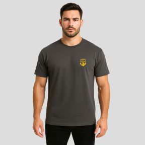 T-shirt Cooldry com serigrafia Troupes de Marine - Cinzento - OPEX