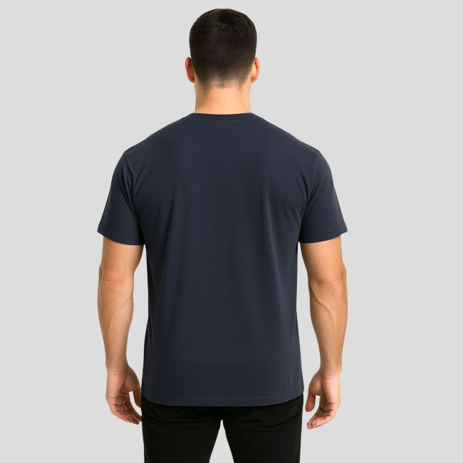 T-shirt Cooldry com serigrafia Marine Nationale - Azul-Marinho - OPEX