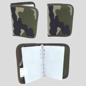 Classeur militaire A6 en polyester - Camo CE - OPEX