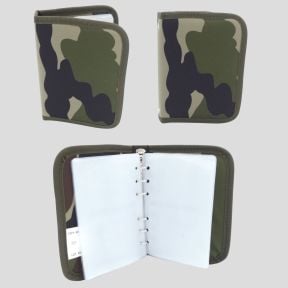 Classeur militaire A6 en polyester - Camo CE - OPEX