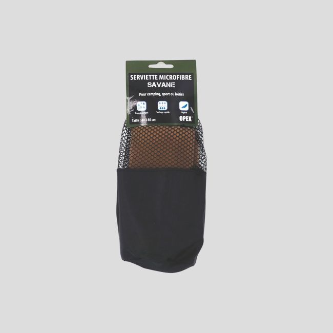 Serviette microfibre Savane 80x40cm - Coyote - OPEX