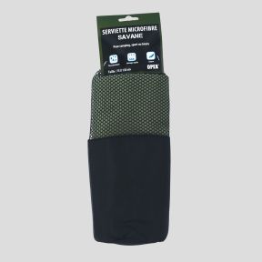 Toalha microfibra Savana 130x75cm - Verde Oliva - OPEX