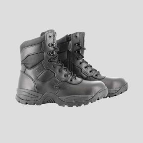 Botas de intervenção 1 zip couro/nylon - Preto - GK