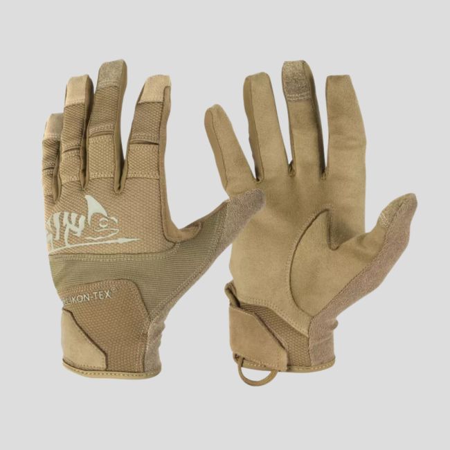Rękawice taktyczne range - Coyote / Zielony adaptacyjny a - Helikon