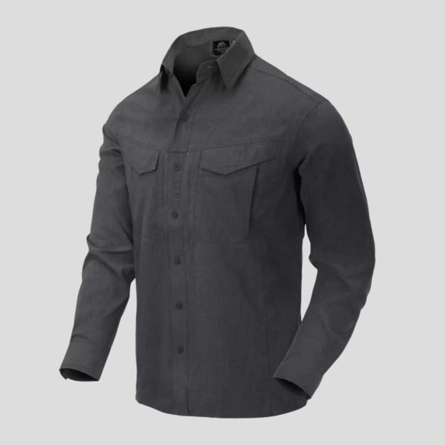 Chemise gentleman defender MK2 - chiné Noir-Gris - Helikon