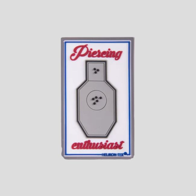 Écusson « passionné de piercing » - pvc - Blanc - Helikon