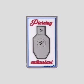 "piercing enthusiast" patch - pvc - white - helikon