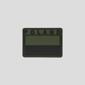 polish subdued flag patch poland - olive green - helikon