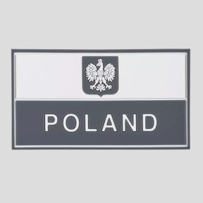 polish banner patch (90 x 50 mm) - pvc - grey - helikon