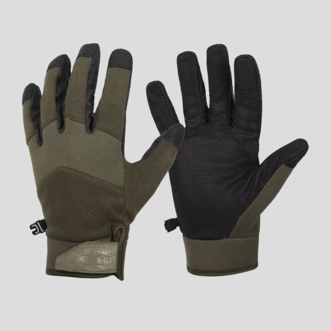 Gants d'hiver résistants aux chocs MK2 - Vert olive/Noir b - Helikon