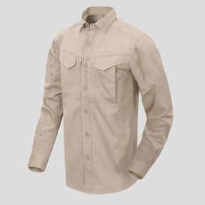Defender MK2 shirt lange mouwen - Polykatoen Ripstop - Kaki - Helikon