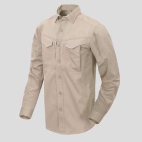Defender MK2 shirt lange mouwen - Polykatoen Ripstop - Kaki - Helikon