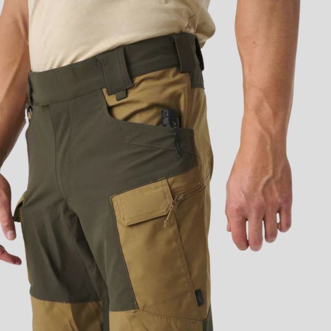 hybrid outback pants® - duracanvas® - coyote / taiga green a - helikon