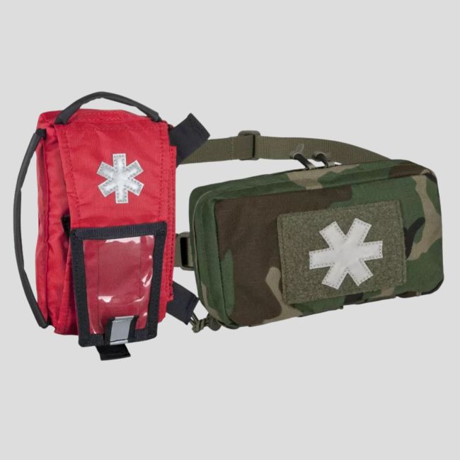 Pochette modulaire individuelle pour trousse de secours - Cordura - US Woodland - Helikon