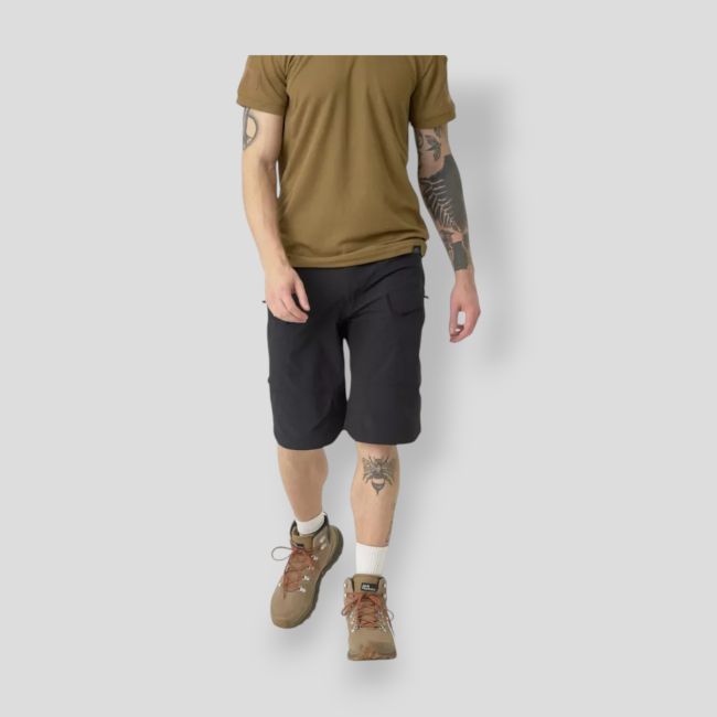 Tactische outdoorshort 11" - licht versastretch - Zwart - Helikon