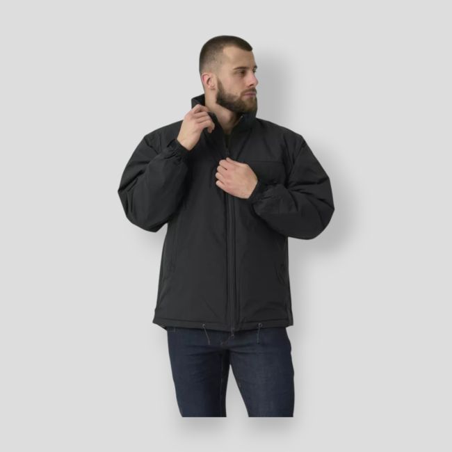 Taktische Winterjacke Husky - Climashield Apex 100 g - Schwarz - Helikon