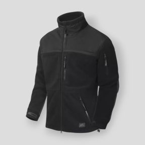 Polnische Infanteriejacke - Fleece - Schwarz - Helikon