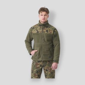 Polnische Infanterie Jacke - Fleece - Olivgrün/Polnisch - Helikon